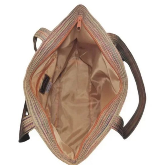 SCALA COLLEZIONE Sturdy Variegated Twill Shopping Tote - Picture 5 of 8